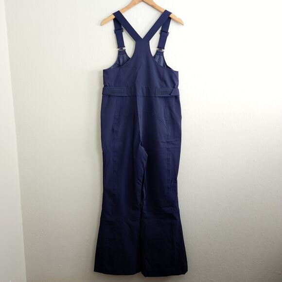 NEW Neiwai Active Flare Bib Snow Pants in Midnight Navy Blue - Picture 12 of 13